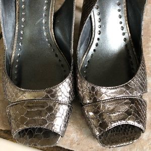 Open toe slingback shoes By: BCBGirls